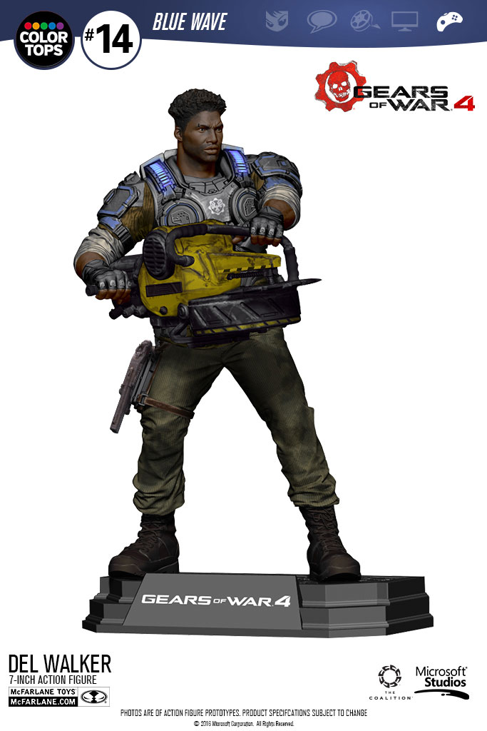 Gears of War Delmont 'Del' Walker Color Tops Heromic