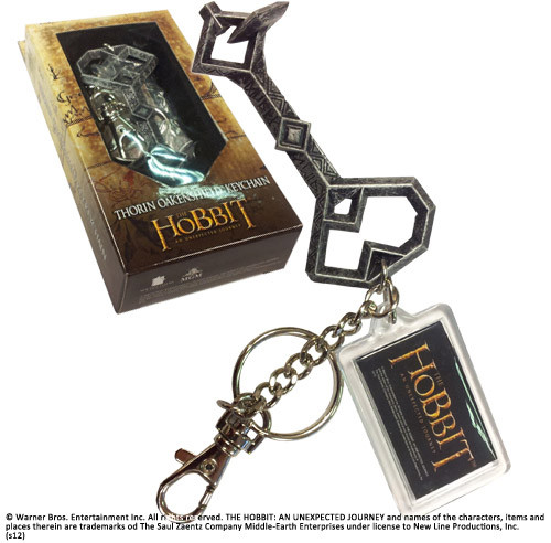 Genuine The Hobbit Pin Badge Lapel Keyring Key Chain Fob Gandalf Hobbiton 