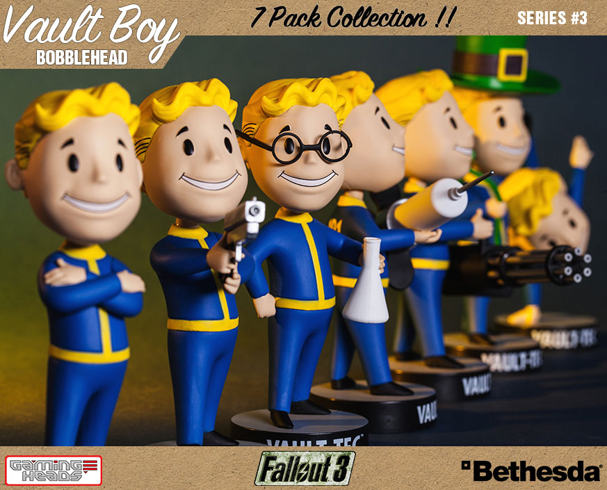 Locations In Order FALLOUT 3 BOBBLE-HEADS 13 CM VAULT-TEC
