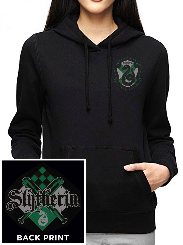 Harry Potter Slytherin Ladies Hooded Sweater Heromic