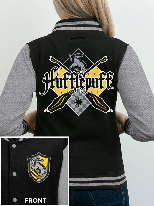 Harry Potter Baseball Varsity Jacket Hufflepuff Quidditch Heromic