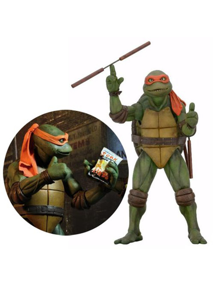 Tortues Ninja assortiment figurines Classic Turtle 10 cm Michelangelo  Storage Shell