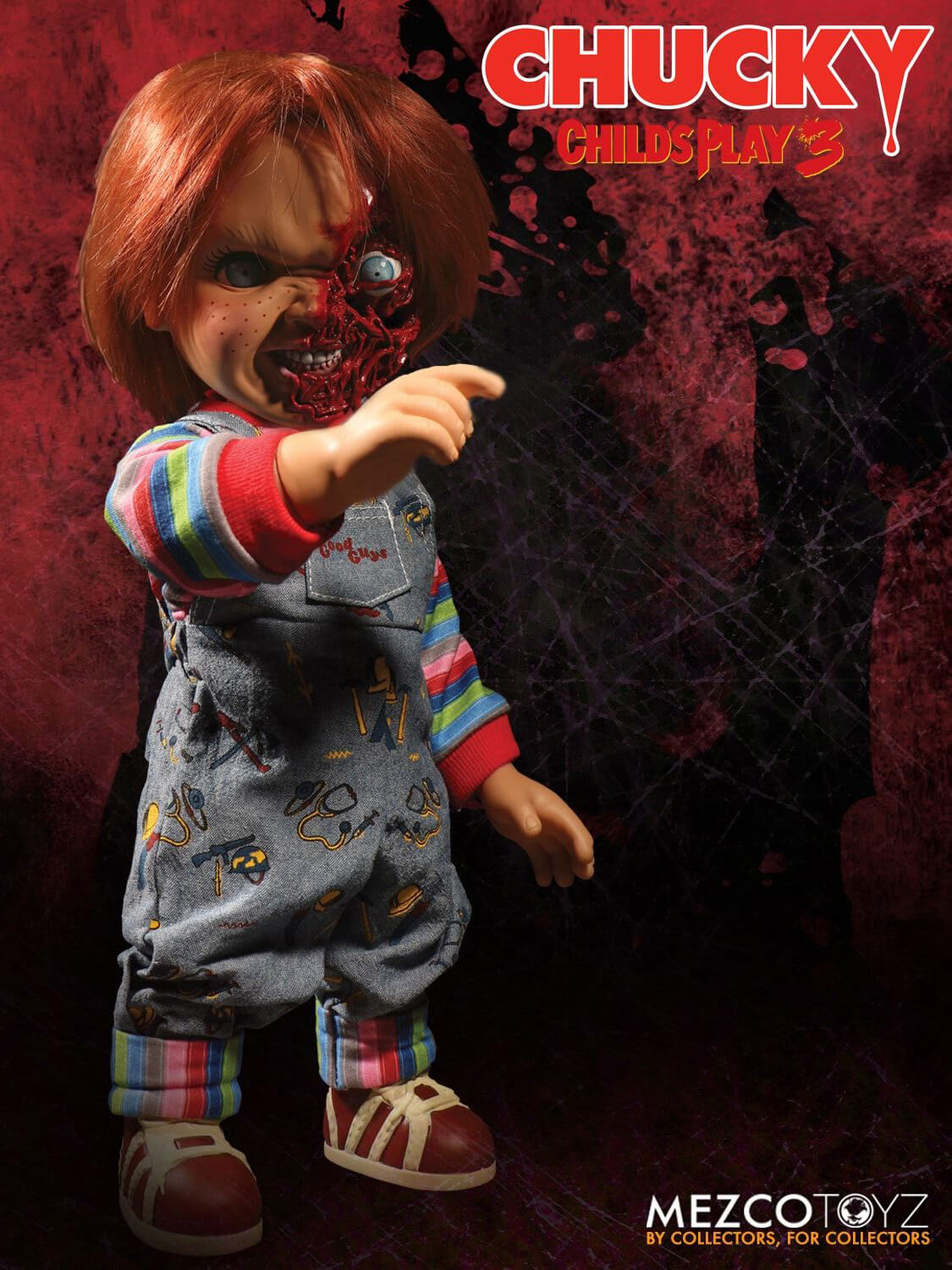Child's Play Pizza Face Chucky Talking MegaScale Doll Heromic