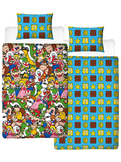 Super Mario - Duvet Set Reversible Gang - 135 x 200 cm