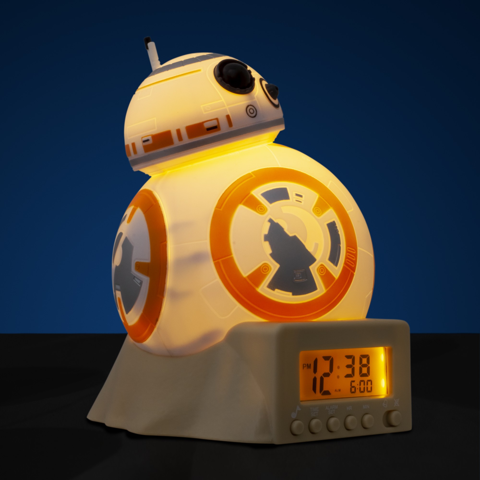 BulbBotz Star Wars BB8 Night Light Alarm Clock Heromic