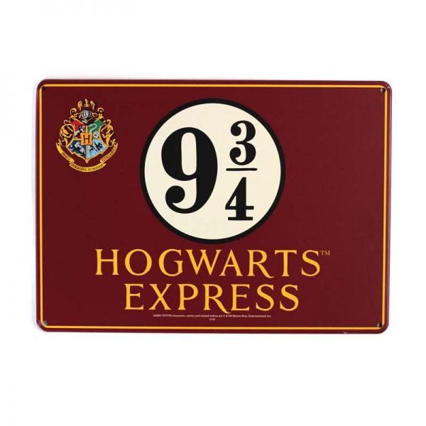 Harry Potter Blechschild Platform 9 3/4 21 x 15 cm 