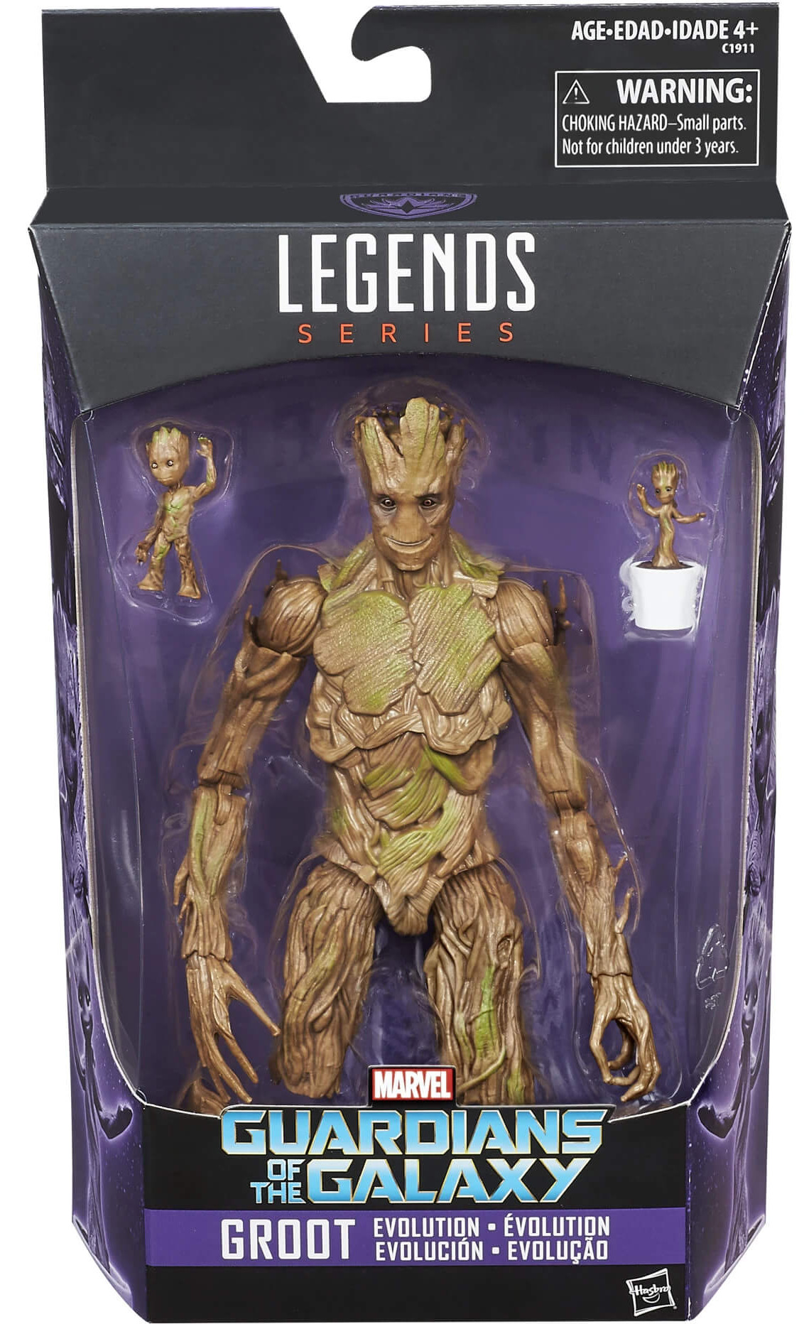 Marvel Legends Guardians of the Galaxy Groot Evolution