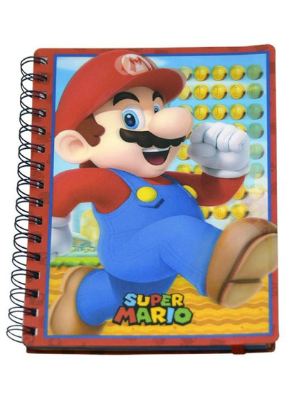 Super Mario - Mario Notebook 3D Cover A5