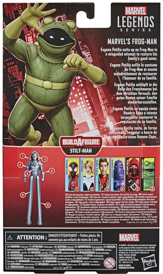 Marvel Legends Marvel's FrogMan(StiltMan BaF) Heromic