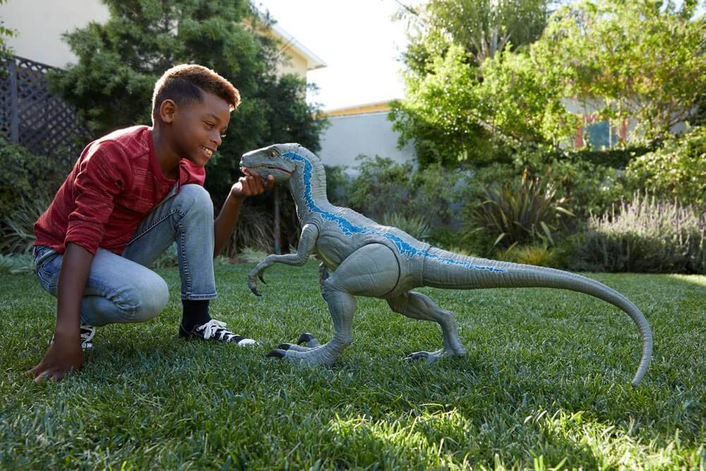 Jurassic World Dino Rivals Super Colossal Velociraptor Blue Heromic Jurassic World Dino Rivals Super Colossal Velociraptor Blue Heromic