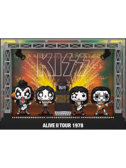 Funko POP! Moments: Kiss - Alive II 1978 Tour 4-Pack