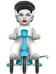 Super Cycles: Universal Monsters - Bride of Frankenstein (White with Blue Trike)
