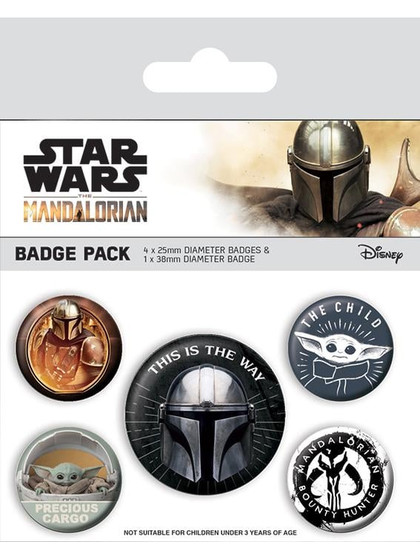 The Mandalorian Pin Badge 5-pack
