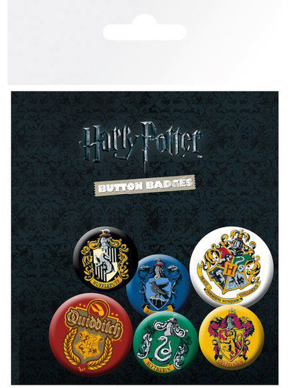 Harry Potter - Crests Pin Badges - 6-Pack 