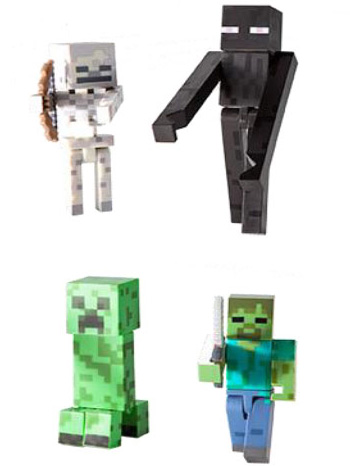 Minecraft - 4-Pack Mobs Action Figures 