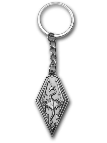 Elder Scrolls Skyrim - Dragon Symbol Metal Keychain