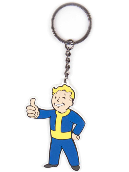 Fallout - Vault Boy Approves Rubber Keychain