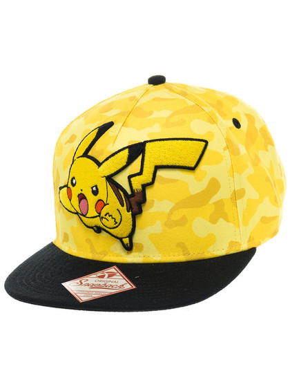 Pokemon - Pikachu Camo Snap Back Baseball Cap