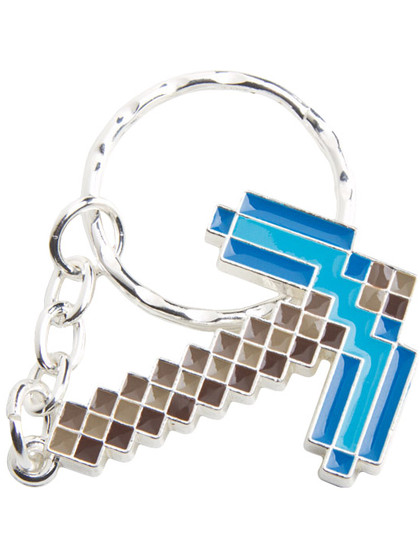 Minecraft - Diamond Pickaxe Metal Keychain
