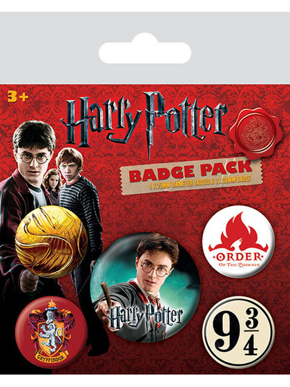 Harry Potter - Pins 5-Pack Gryffindor