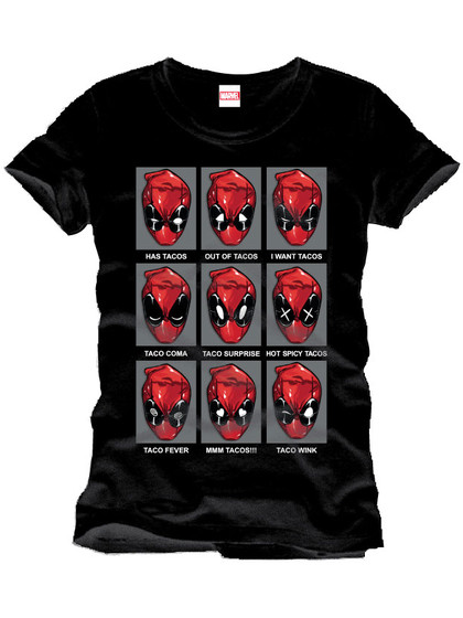 Deadpool - T-Shirt Deadpool Tacos Head