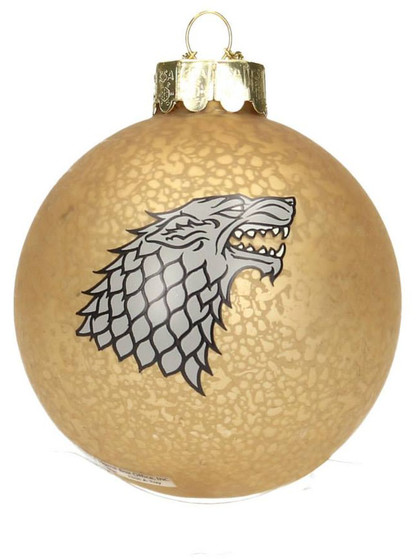 Game of Thrones - Stark Glass Ornament