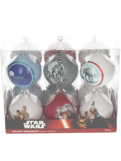 Star Wars - Set of 12 Christmas Scenes Ornaments