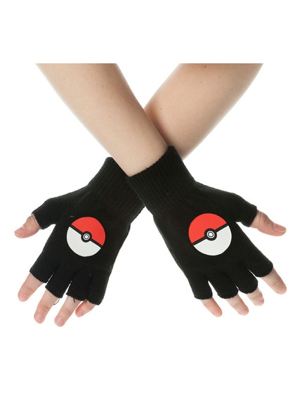 Pokemon - Poke Ball Fingerless Gloves