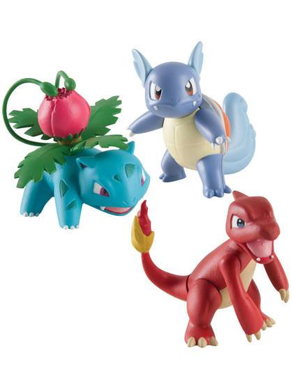 Pokemon - Charmeleon, Wartortle & Ivysaur - 6 cm