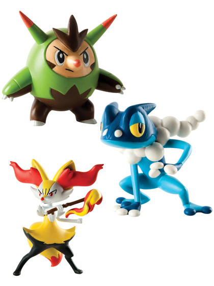 Pokemon - Quilladin, Braixen & Frogadier - 6 cm