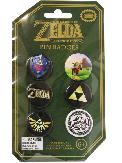 Legend of Zelda - Pins 6-Pack Badges