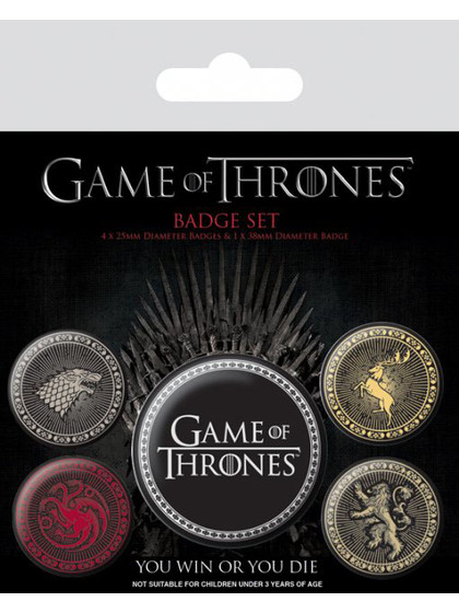 Game Of Thrones - Great Houses Pin Badges 5-Pack