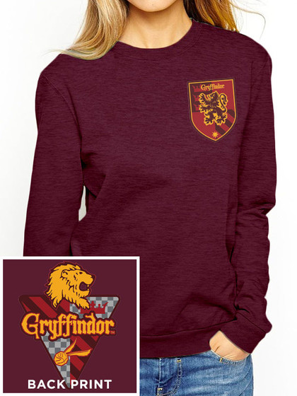 Harry Potter - Gryffindor Ladies Crewneck Sweatshirt
