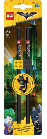 LEGO Batman - Pencil with Topper 2-Pack