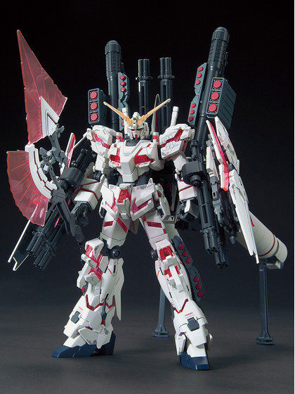 HGUC Full Armor Unicorn Gundam (Destroy Mode/Red) - 1/144