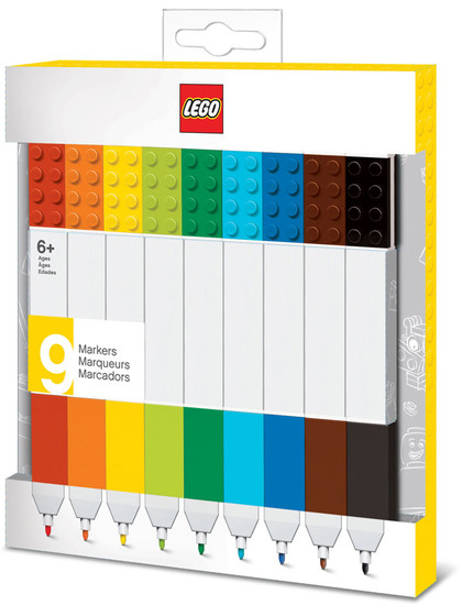 LEGO - Bricks Markers 9-Pack