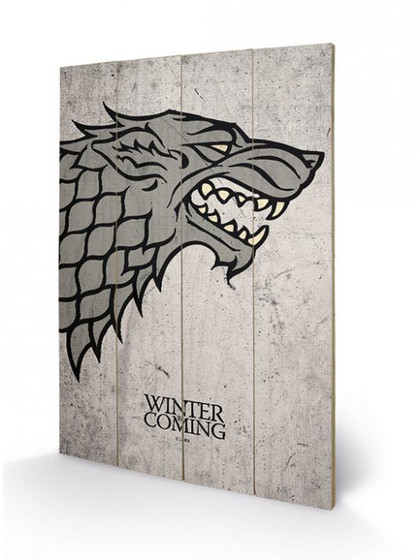 Game of Thrones - Stark Wooden Wall Art