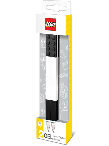 LEGO - Black Bricks Gel Pens 2-Pack
