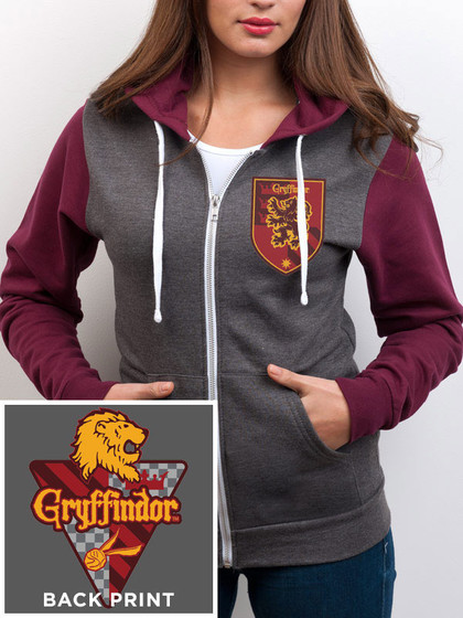 Harry Potter - Gryffindor Hooded Zip Sweater