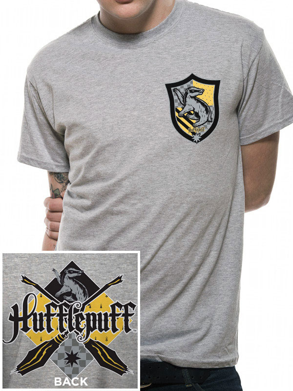 Läs mer om Harry Potter - Hufflepuff T-Shirt Grey
