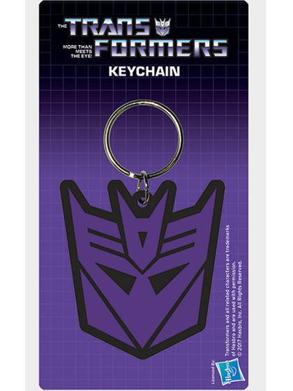 Transformers - Decepticon Logo Rubber Keychain