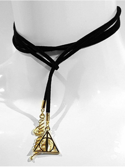 Harry Potter - Choker with Deathly Hallows and Always Charms