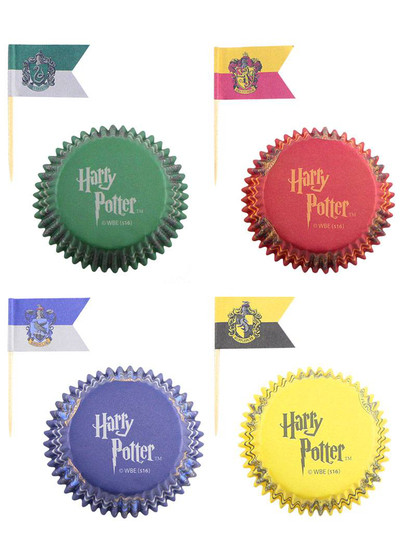 Harry Potter - Cupcake Baking Cups and flags