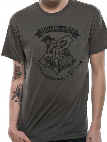 Harry Potter - Distressed Hogwarts T-Shirt