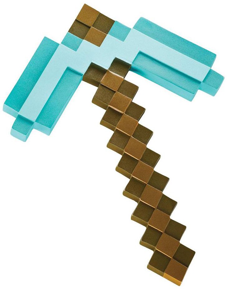 Läs mer om Minecraft - Diamond Pickaxe Plastic Replica - 40 cm