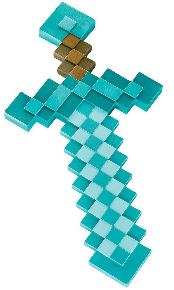 Läs mer om Minecraft - Diamond Sword Plastic Replica - 40 cm
