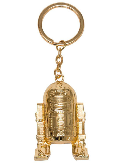 Star Wars - Golden R2-D2 Metal Keychain