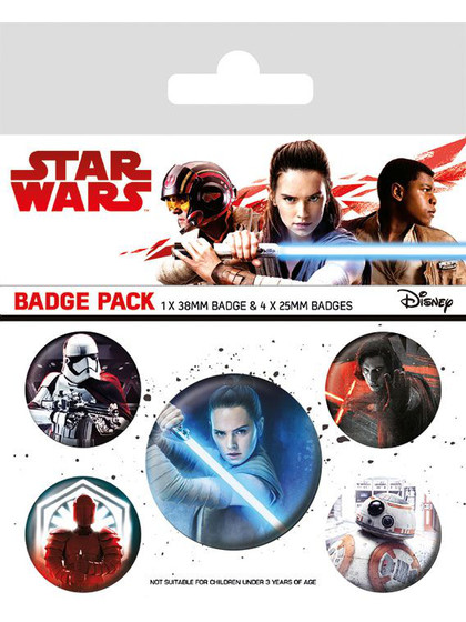 Star Wars Episode VIII - Characters Pin Badges 5-Pack