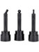 NECA Action Figure Head Display Stands black - 3-pack