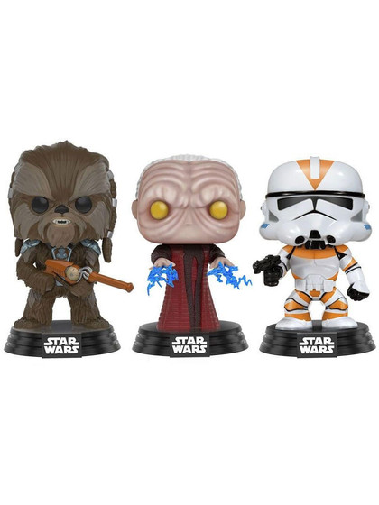 POP! Vinyl Star Wars - Tarfful, Emperor, Clone Trooper Exclusive